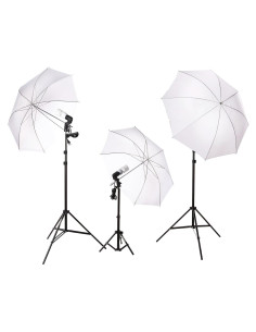 Kit de Iluminación Continua ePhoto 3 Bombillas 5500K para Fotografía