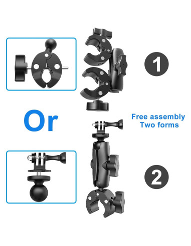 Super Clamp Doble Abrazadera SRUIM para Cámara 0.37 kg