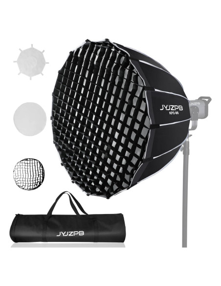 Softbox Parabólico JYJZPB 90cm con Difusores y Rejilla