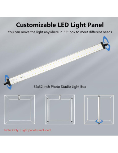 Kit de 2 Paneles de Luz Takerers LB12B para Caja de Luz 32x32