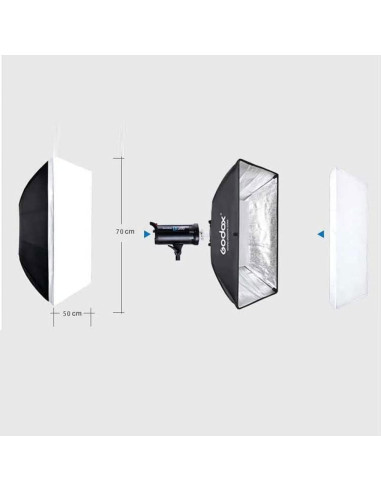 Difusor Blanco Elástico 50x70 cm HAPPYTOPSTAR para Softbox