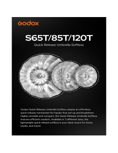 Godox Softbox S65T 65cm Paraguas Rápido con Rejilla - Portátil 2