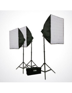 Kit de Estudio de Fotografía ePhoto H9004S3-69BWG 2400W 2