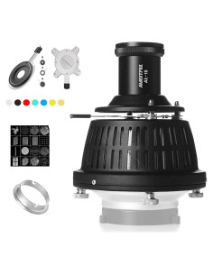 Foco Profesional AMBITFUL AL-16 con Snoot y 16 Tarjetas GOBO