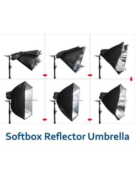 Kit de Iluminación Estudio Linco Pheno 3 en 1 con Soporte 9x10m