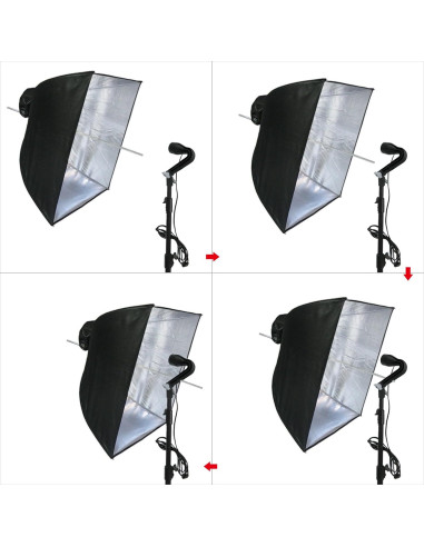 Kit de Iluminación Estudio Linco Pheno 3 en 1 con Soporte 9x10m