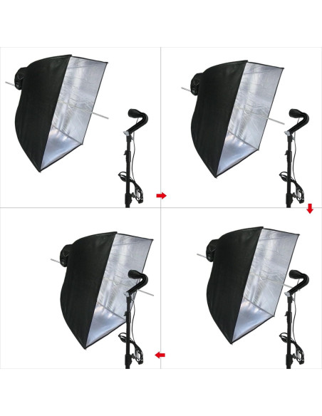 Kit de Iluminación Estudio Linco Pheno 3 en 1 con Soporte 9x10m