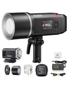 Flash Estroboscópico Godox AD600BMII 600Ws con Batería 8940mAh