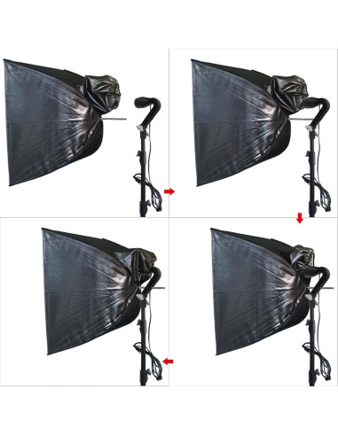 Kit de Iluminación Estudio Linco Pheno 3 en 1 con Soporte 9x10m
