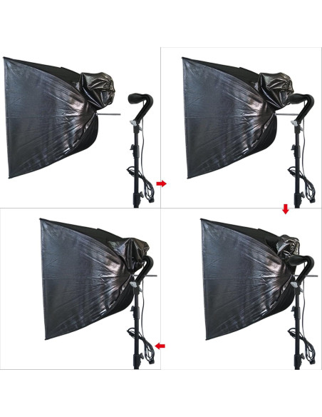 Kit de Iluminación Estudio Linco Pheno 3 en 1 con Soporte 9x10m