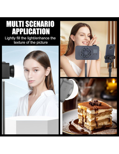 Luz de Video LED 100W Bizslink COB Portátil 2700K-7500K CRI 95+