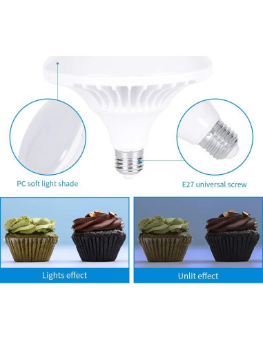 Kit de Iluminación Fotográfica Kshioe Softbox 50x70cm con 2 Bombillas LED 5500K