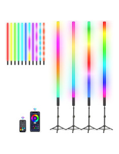 Barra de Luz LED RGB Lookmein 0.85 m con Soporte y Batería