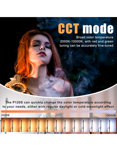 Luz de Fotografía RGB LUXCEO P120S 2800 Lúmenes Control APP