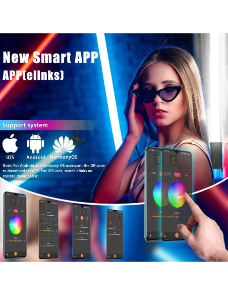Luz de Fotografía RGB LUXCEO P120S 2800 Lúmenes Control APP