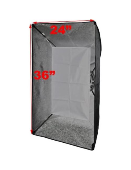 Softbox Fotográfico ePhoto 61x91 cm para Flash Nikon Canon
