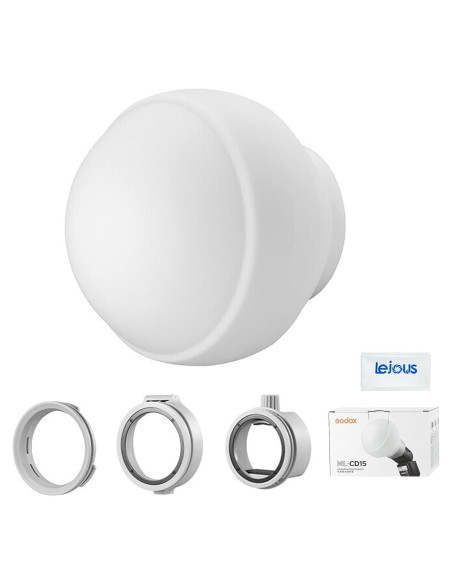 Cúpula de Difusión Godox ML-CD15 con 3 Adaptadores