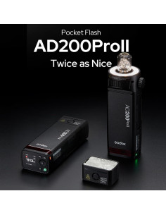 Flash Godox AD200 Pro II Kit con BD-07 y Soporte AD-S2 2