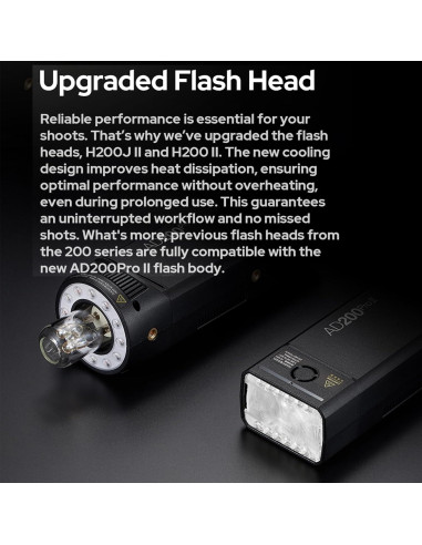 Flash Godox AD200 Pro II Kit con BD-07 y Soporte AD-S2
