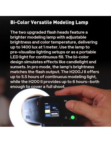 Flash Godox AD200 Pro II Kit con BD-07 y Soporte AD-S2