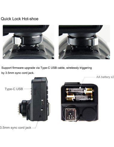 Disparador Inalámbrico TTL Godox X2T-C para Canon - HSS 1/8000s