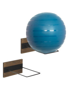 Juego de 2 Soportes de Pared MyGift para Pelotas de Ejercicio