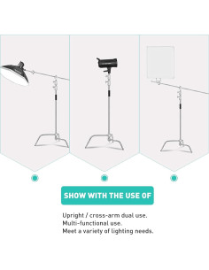 Soporte C con Brazo Boom YouTin - Acero Inoxidable 330cm 2