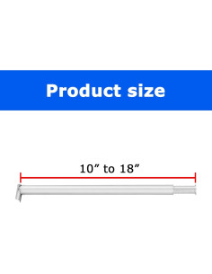 Kit Soporte Cortina Deslizante Hecis 25-46 cm Doble Tubo 2