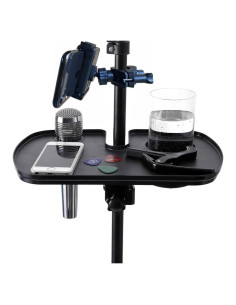 Bandeja Soporte Micrófono Multifuncional ABS 20x30 cm