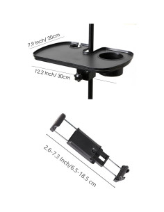 Bandeja Soporte Micrófono Multifuncional ABS 20x30 cm 2