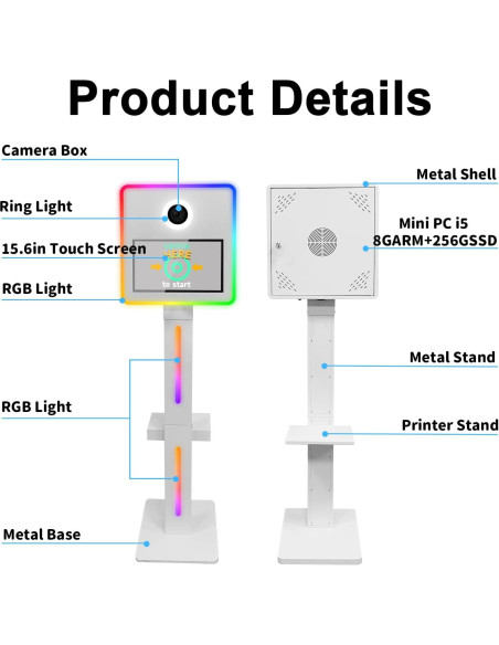 Cabina de Fotos Espejo SHEN ZHEN RM con Cámara e Impresora