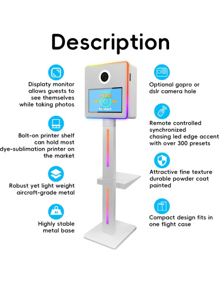 Cabina de Fotos Espejo SHEN ZHEN RM con Cámara e Impresora