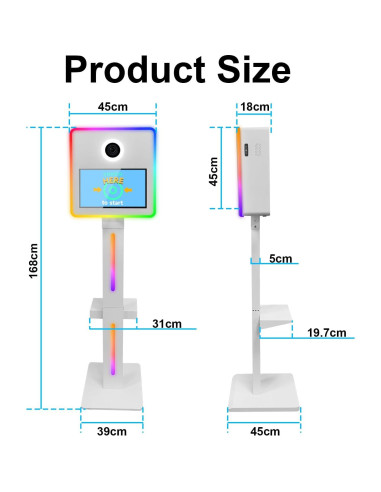 Cabina de Fotos Espejo SHEN ZHEN RM con Cámara e Impresora