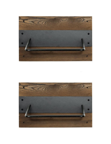 Juego de 2 Soportes de Pared MyGift para Pelotas de Ejercicio