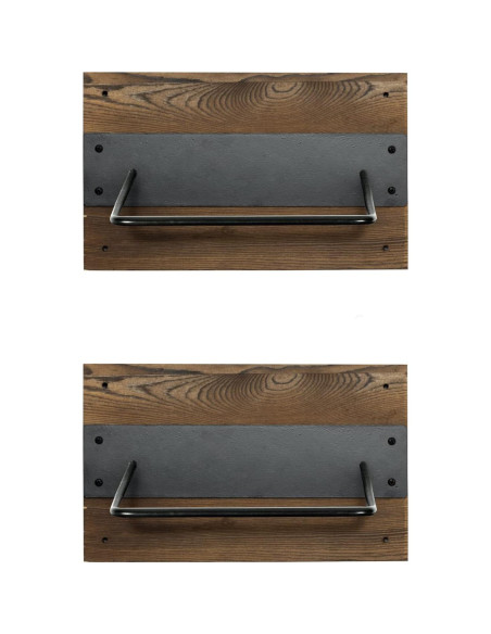 Juego de 2 Soportes de Pared MyGift para Pelotas de Ejercicio