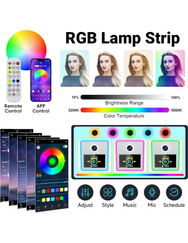 Cabina de Fotos Espejo SHEN ZHEN RM con Cámara e Impresora