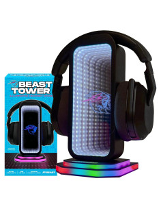 Soporte para Auriculares MrBeast con RGB y Espejo Infinito