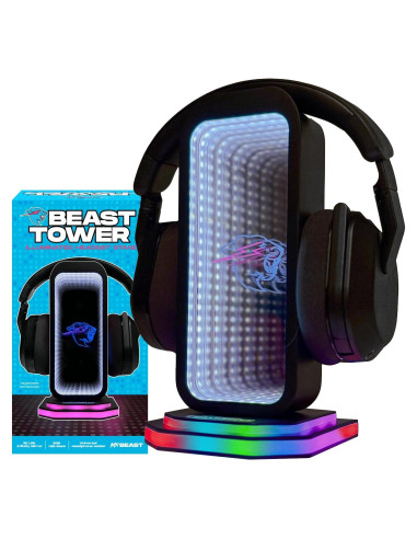 Soporte para Auriculares MrBeast con RGB y Espejo Infinito