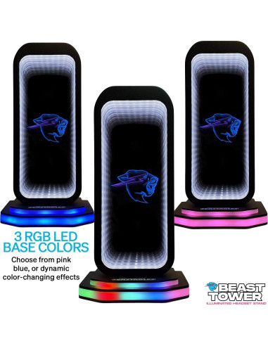 Soporte para Auriculares MrBeast con RGB y Espejo Infinito
