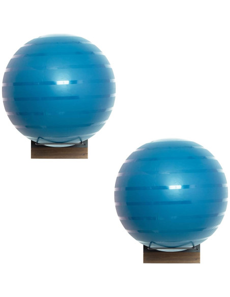 Juego de 2 Soportes de Pared MyGift para Pelotas de Ejercicio
