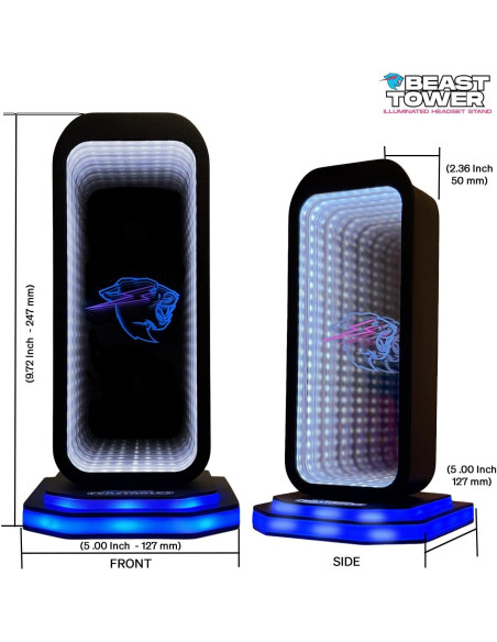 Soporte para Auriculares MrBeast con RGB y Espejo Infinito