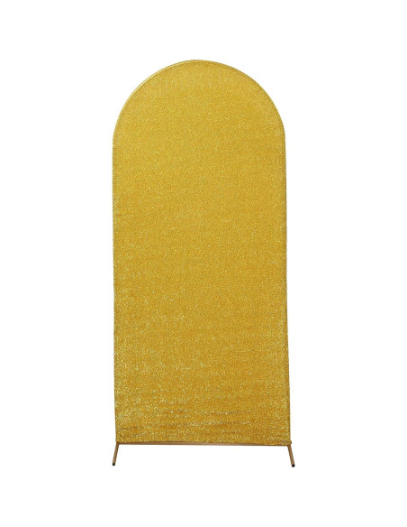 Cubierta de Arco de Boda Spandex Brillante Dorado 1.83m