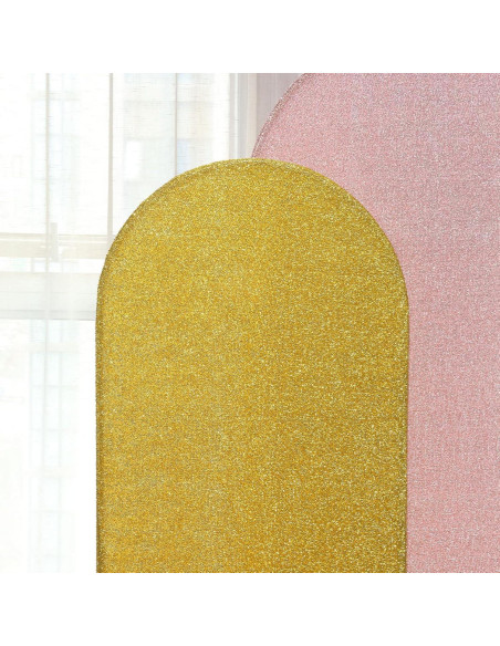 Cubierta de Arco de Boda Spandex Brillante Dorado 1.83m