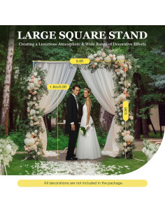 Soporte de Fondo Profesional DYRABREST 1.5-3m Acero Inoxidable 2