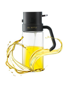 Dispensador de Aceite de Oliva THETCHRY 550ml Vidrio Negro