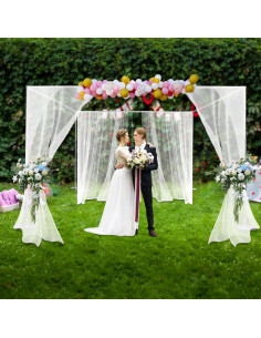 Kit Soporte de Fondo Bokknppo 3x3 m Ajustable para Bodas 2