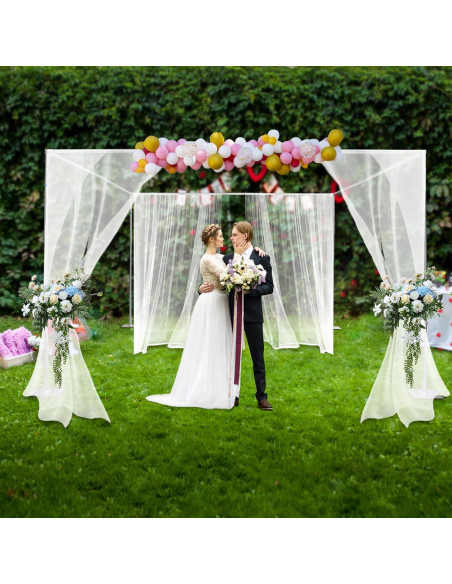 Kit Soporte de Fondo Bokknppo 3x3 m Ajustable para Bodas