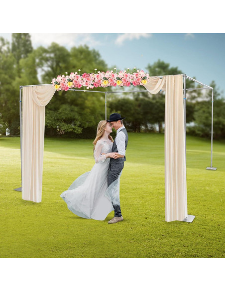 Kit Soporte de Fondo Bokknppo 3x3 m Ajustable para Bodas