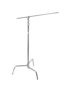 C-Stand Godox 2.68m con Brazo 1.27m Aluminio Plata