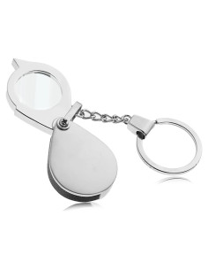 Lupa de bolsillo 30X Xthrotsenk, plegable, 25 mm, viaje